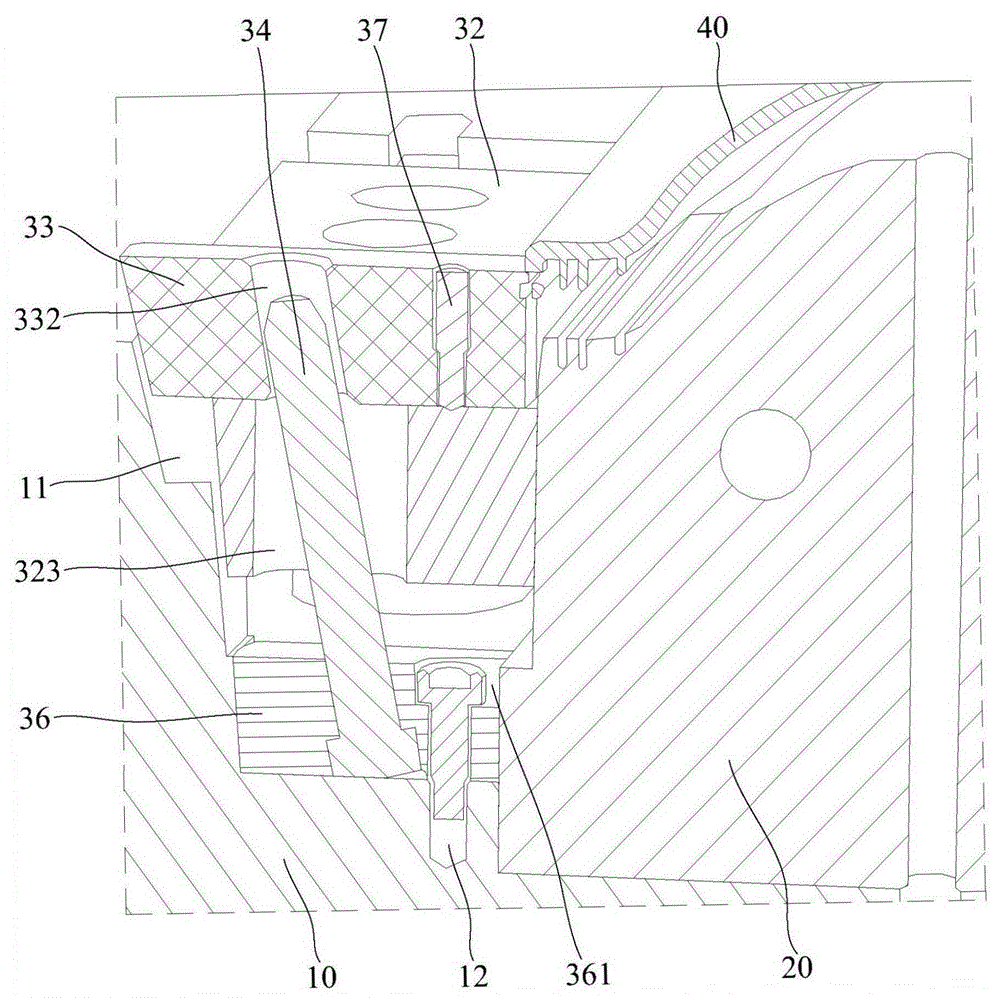 Structure with ejection and core-pulling functions and injection mold