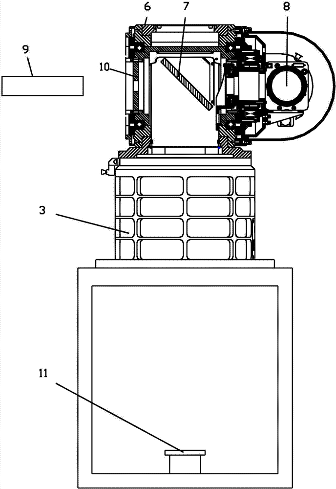 A method for adjusting laser turntable reflector