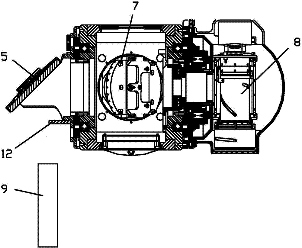 A method for adjusting laser turntable reflector