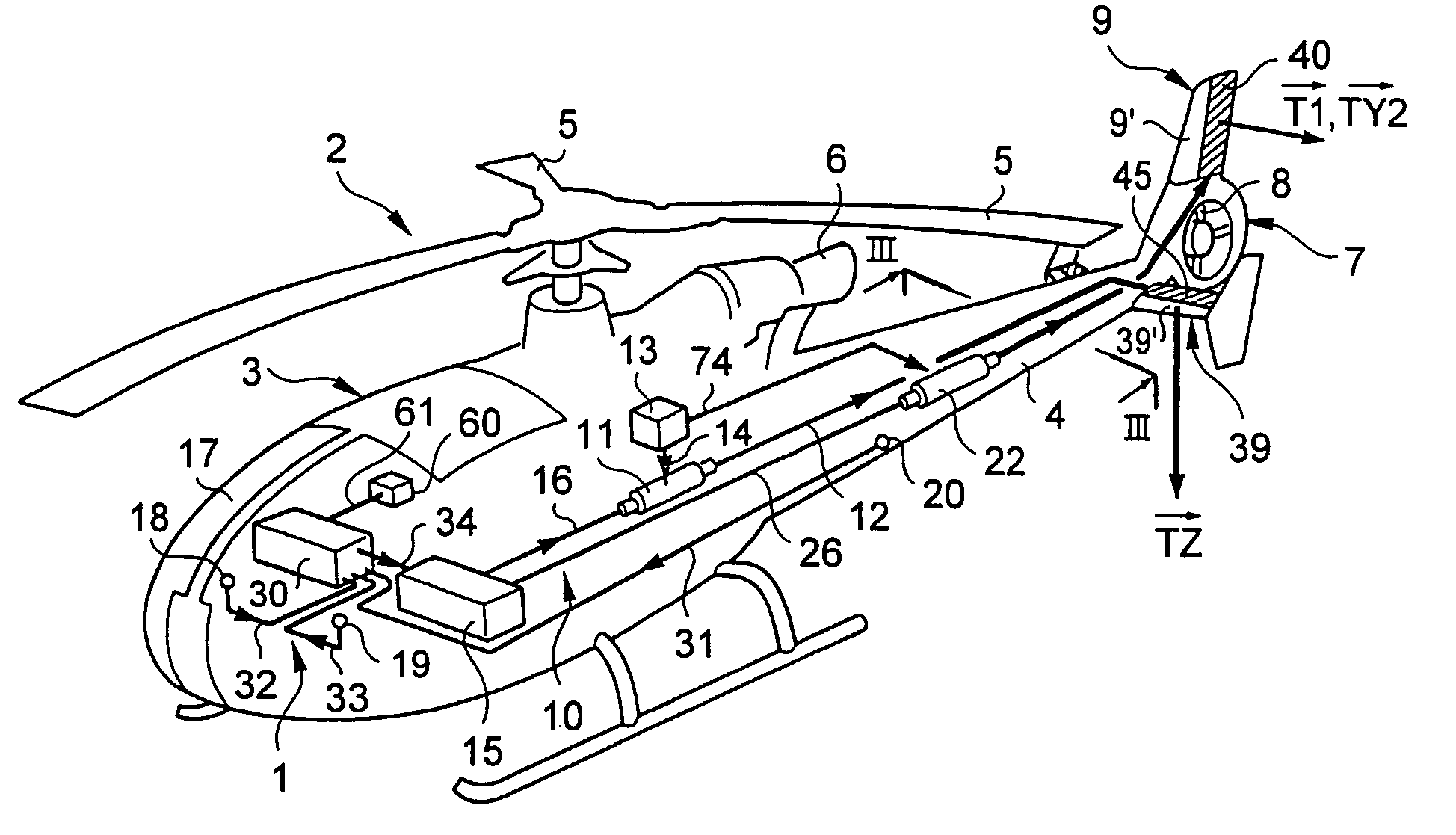 Method for using a tiltable stabilizer to reduce vibration generated on the fuselage of a helicopter
