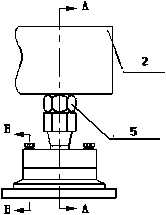 Ship deck square cabin fixing structure