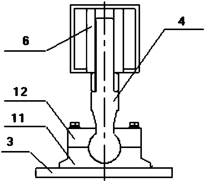 Ship deck square cabin fixing structure