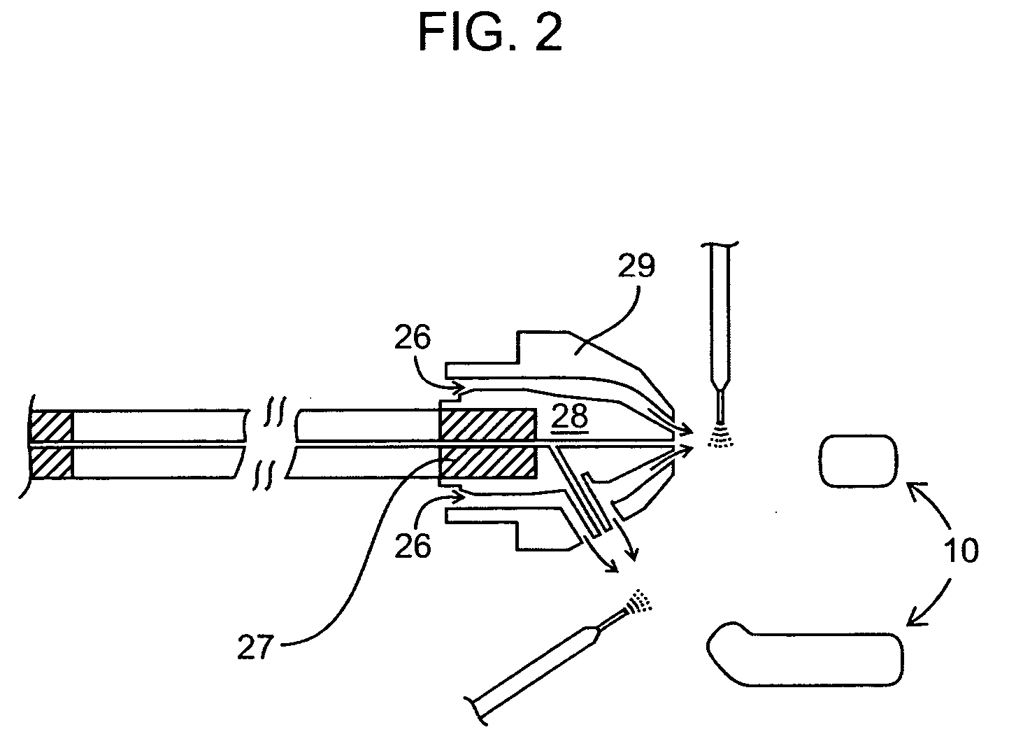 Multi-inlet sampling device for mass spectrometer ion source