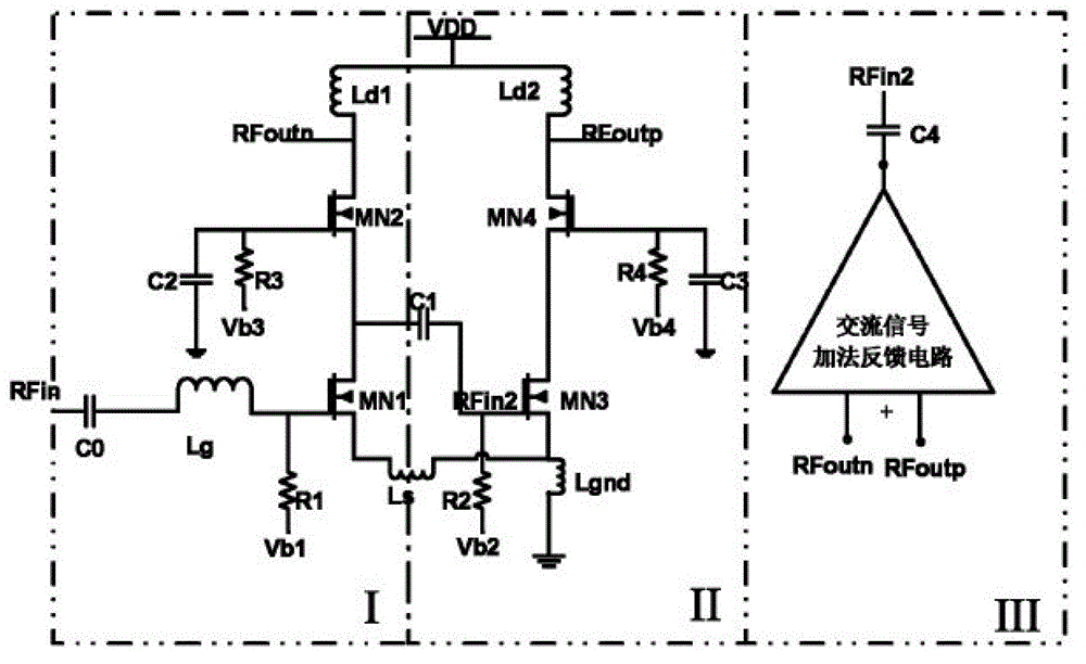 Ultra-wide band low-noise single-ended input and differential output amplifier