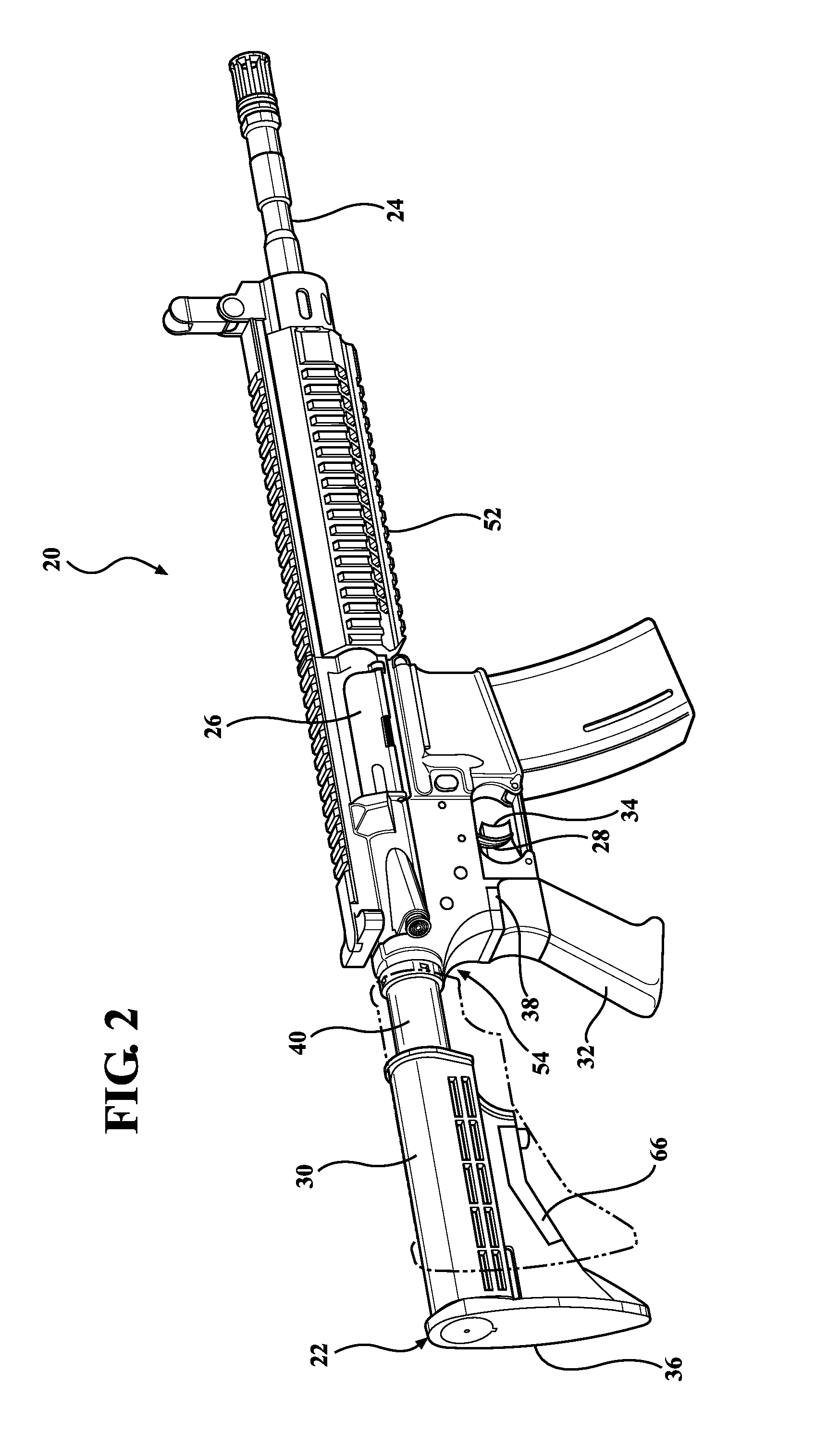 Adjustable slide-action stock for firearms