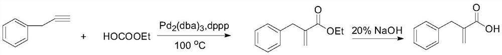 A kind of process for preparing cadoxtril by 3-phenyl-1-propyne