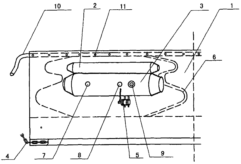 Fireproof automatic inflatable oil fence