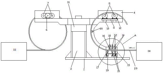 Rolled pipe blank winding and scheduling device