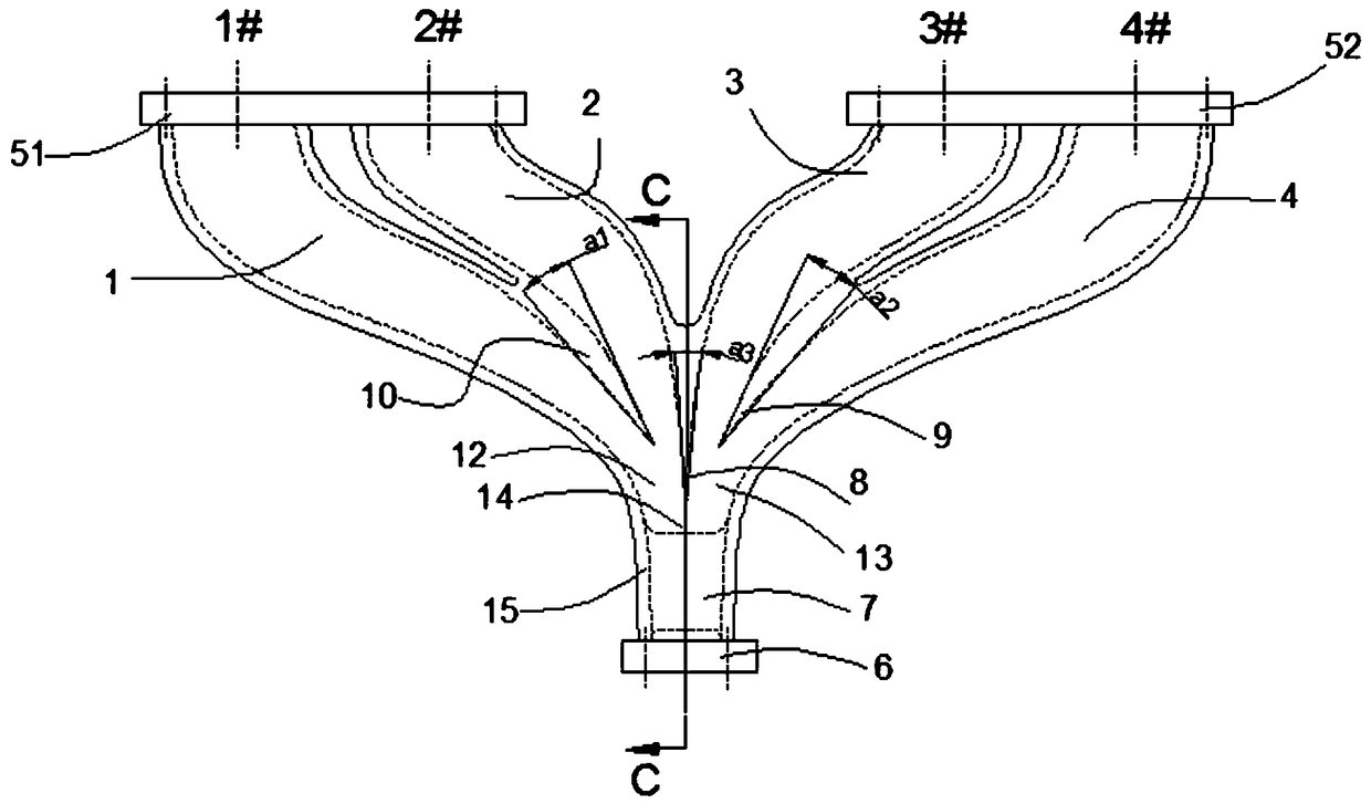 Supercharged engine exhaust manifold