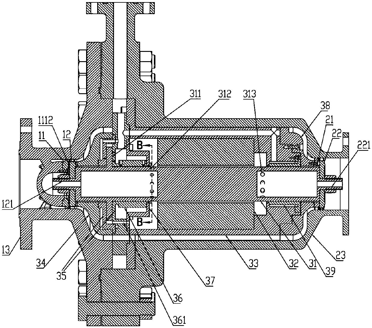Two-stage cantilever type axial-flow expander
