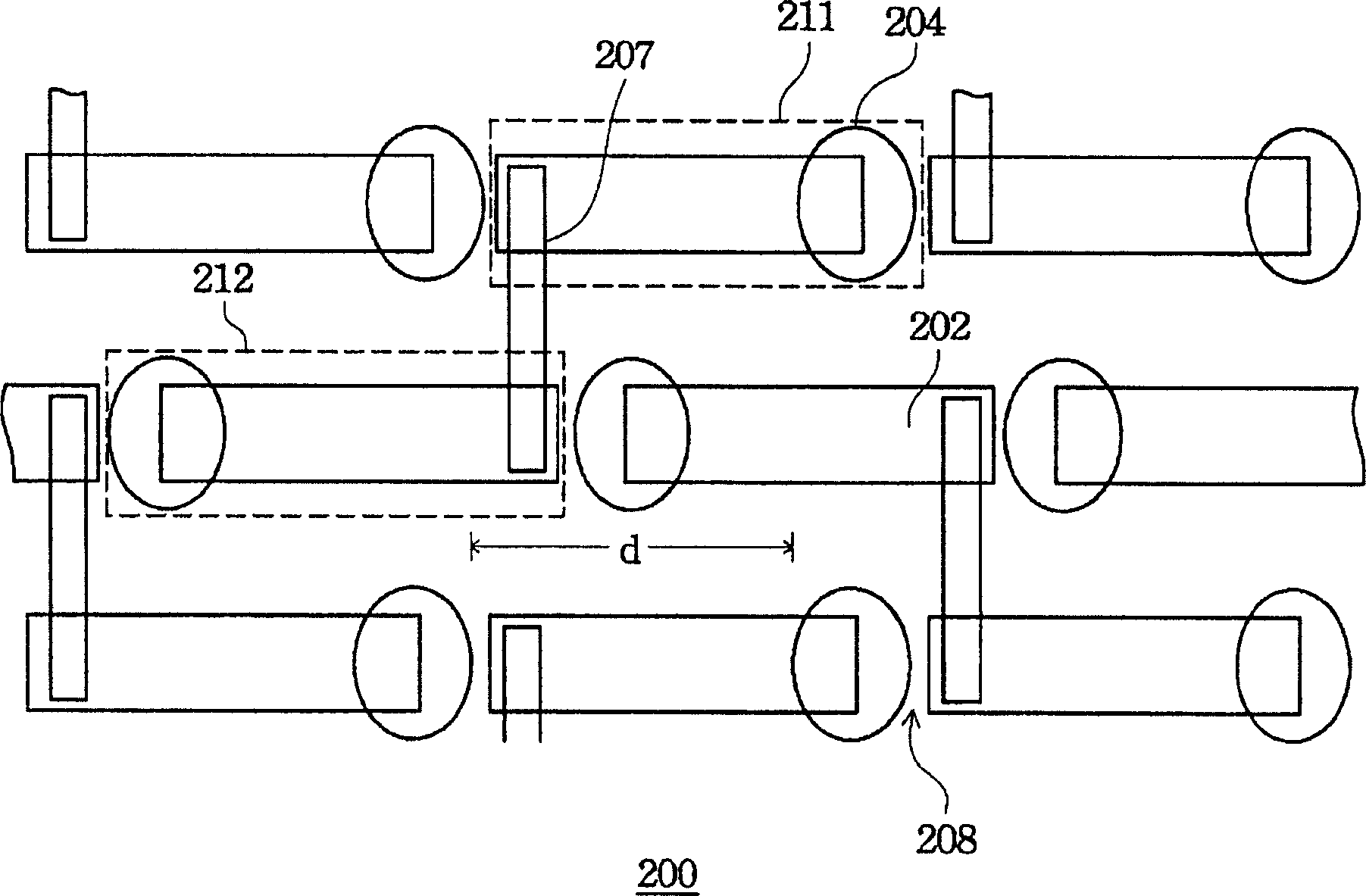 Structure of dynamic RAM
