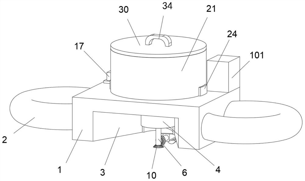 Environment-friendly river and lake treatment cleaning device