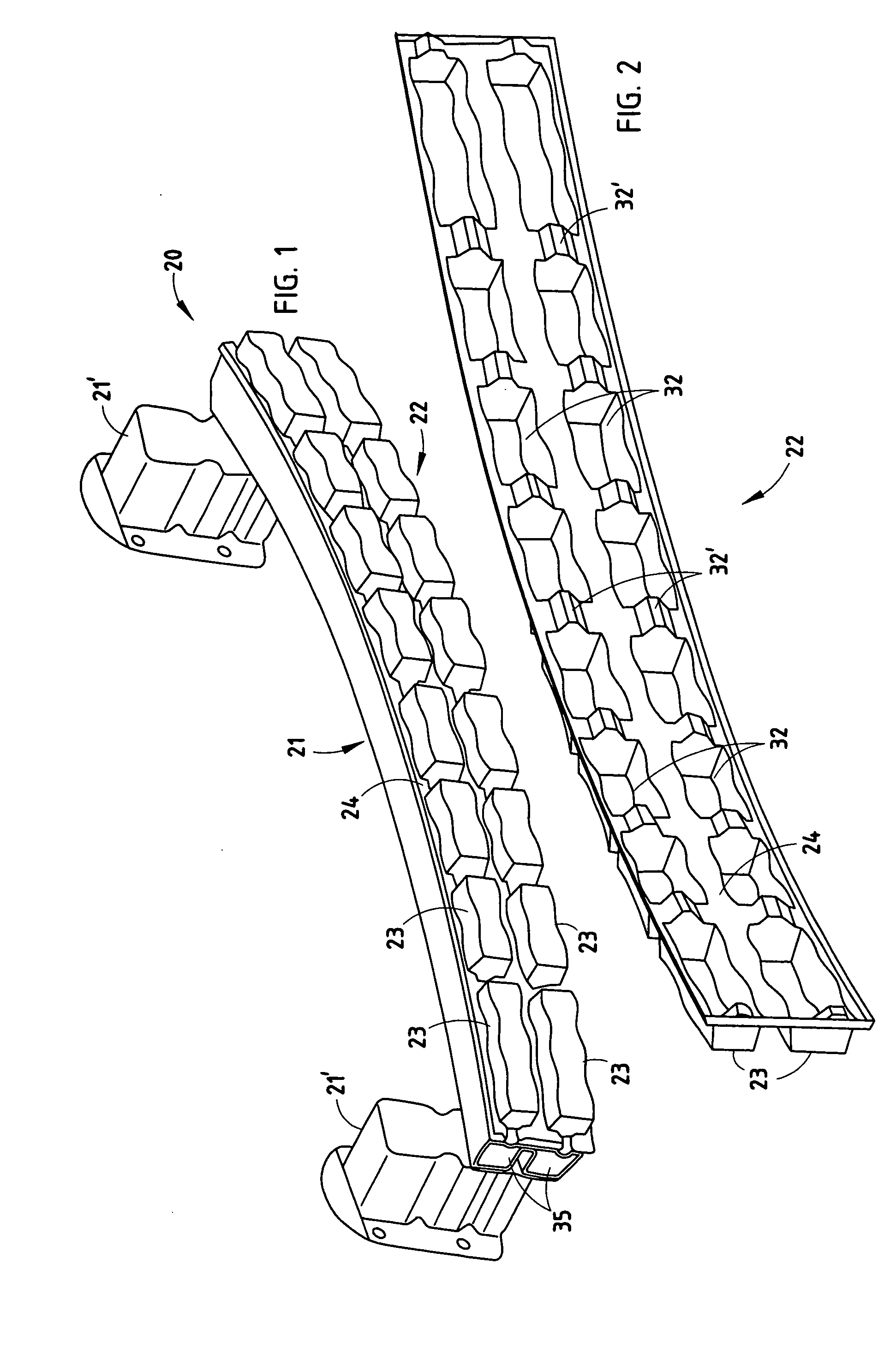 Bumper system incorporating thermoformed energy absorber