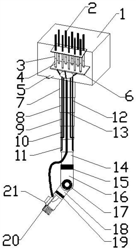 Telescopic automatic charging gun device and charging method