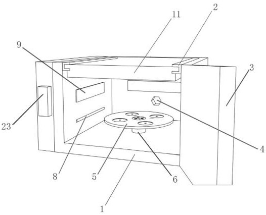 Asphalt material intelligent accelerated aging environment test device based on LED ultraviolet lamp