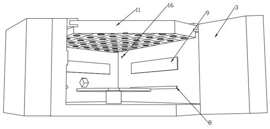 Asphalt material intelligent accelerated aging environment test device based on LED ultraviolet lamp