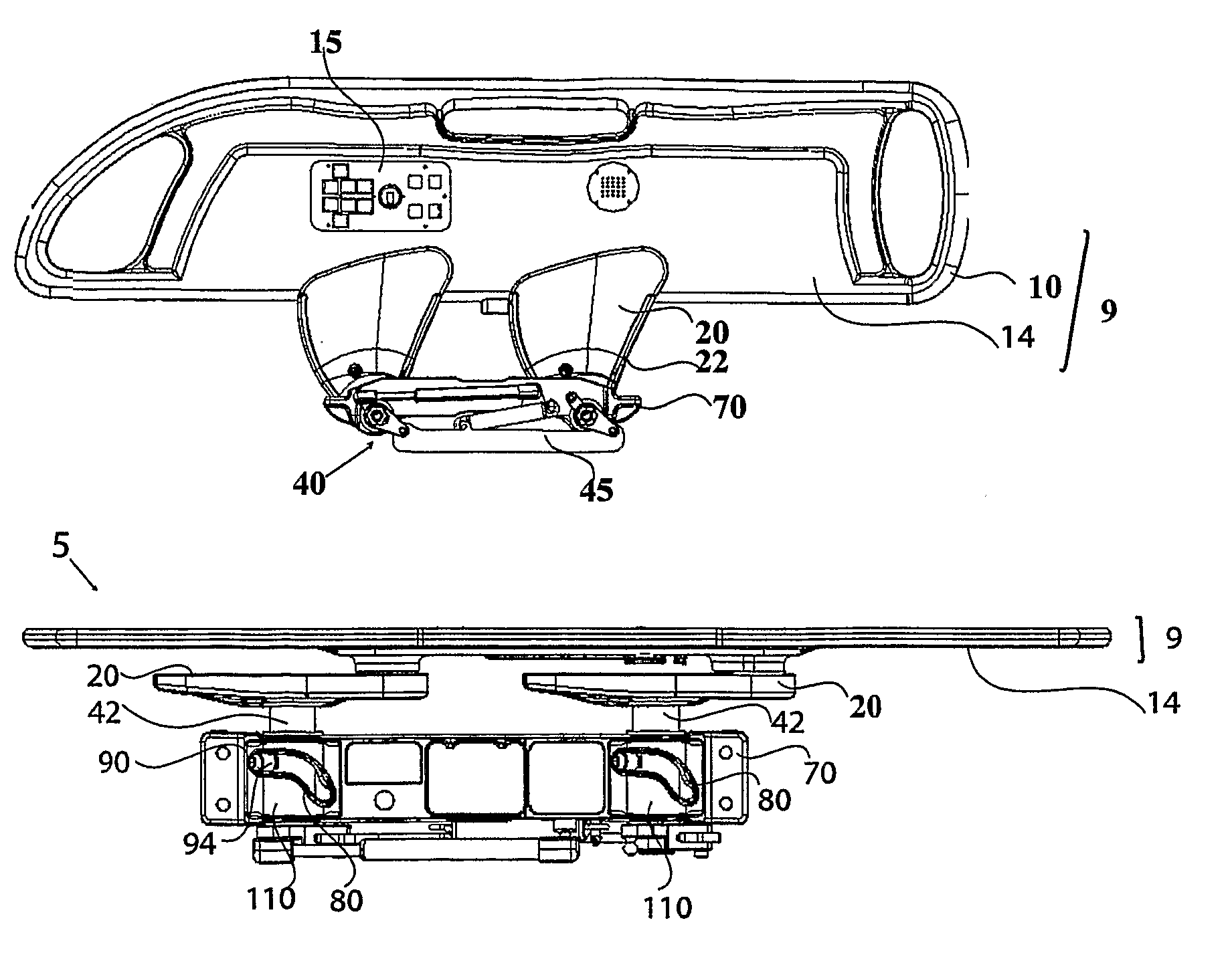 Movable siderail apparatus for use with a patient support apparatus