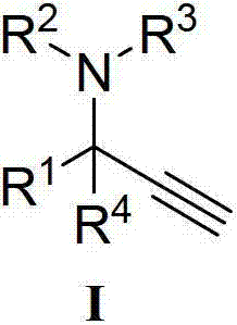 Method for catalytic synthesis of chiral propargylamine compound by chiral copper catalyst