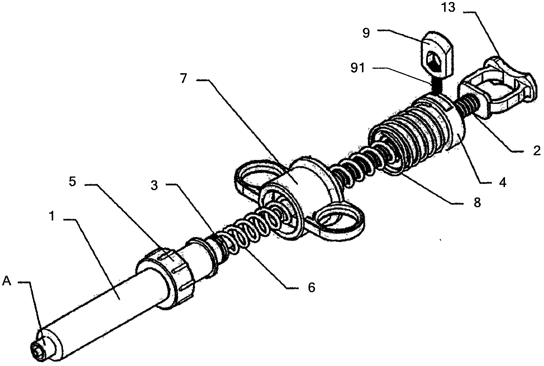 Power-assisted three-ring injection syringe