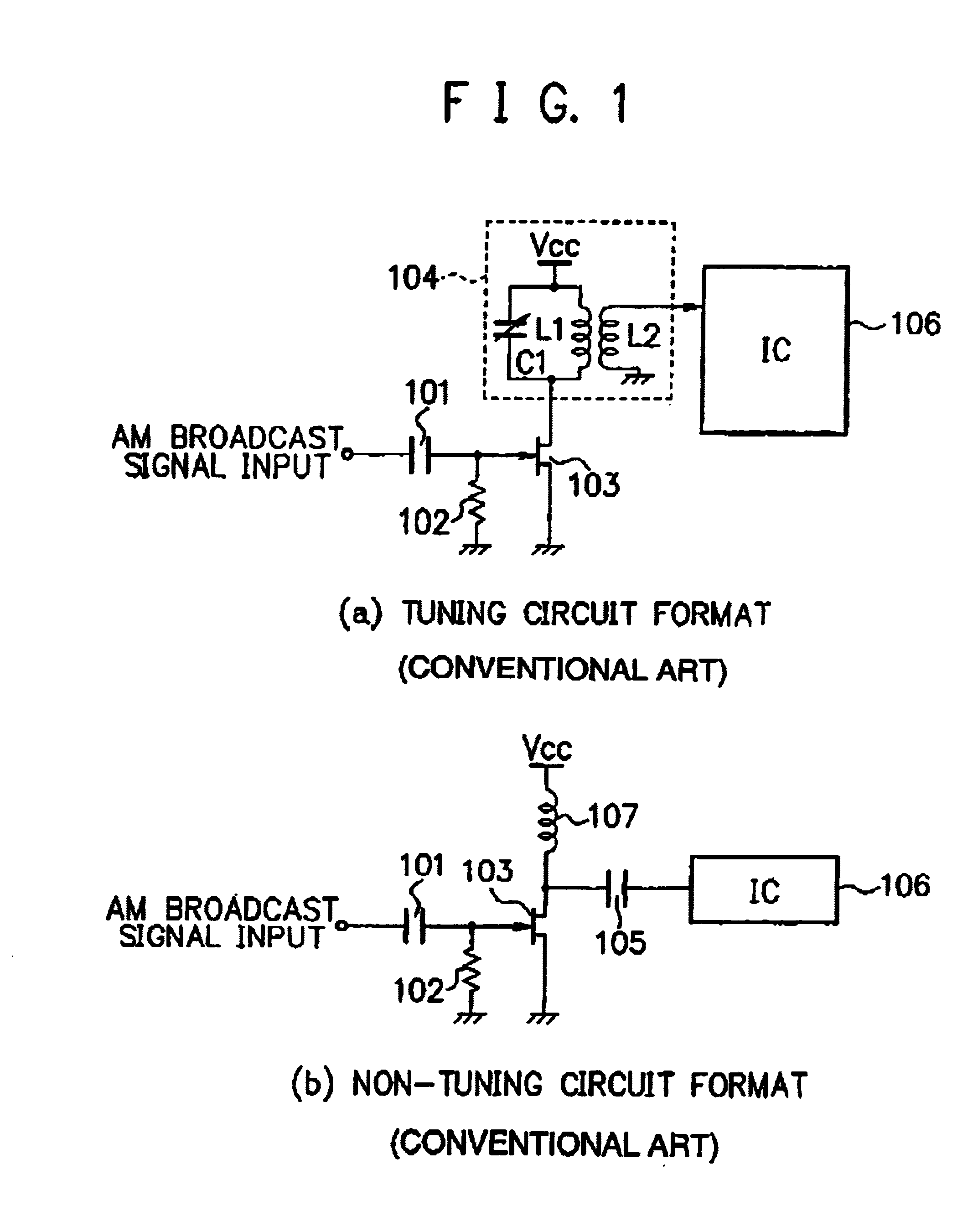 Amplifier circuit for AM broadcasting