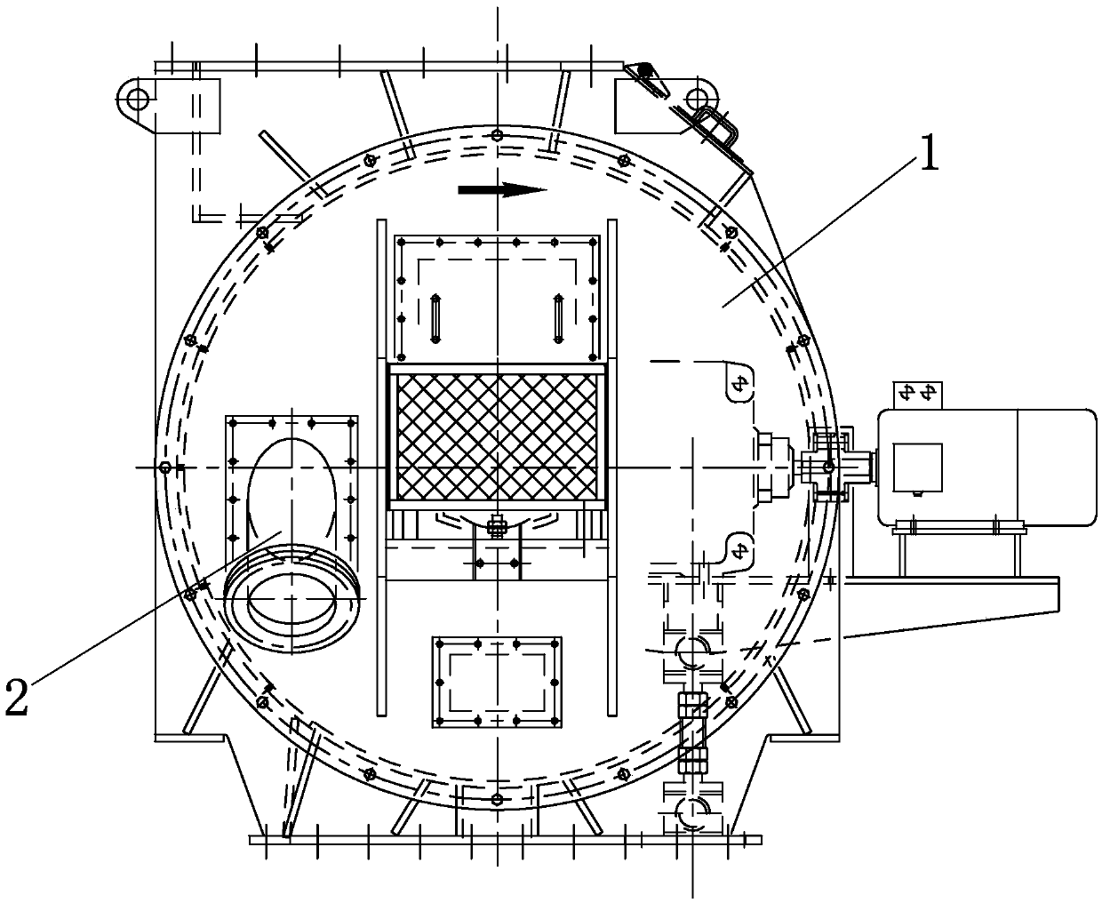 Rotary air lock feeding valve