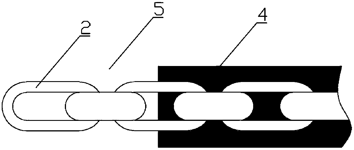 One-time rapid prototyping method for plastic coating of elevator balance compensation chain