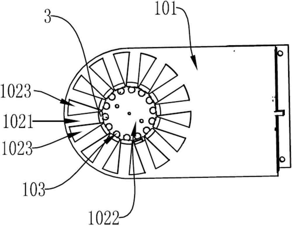 Feeding device for motor rotor magnetic shoe filling