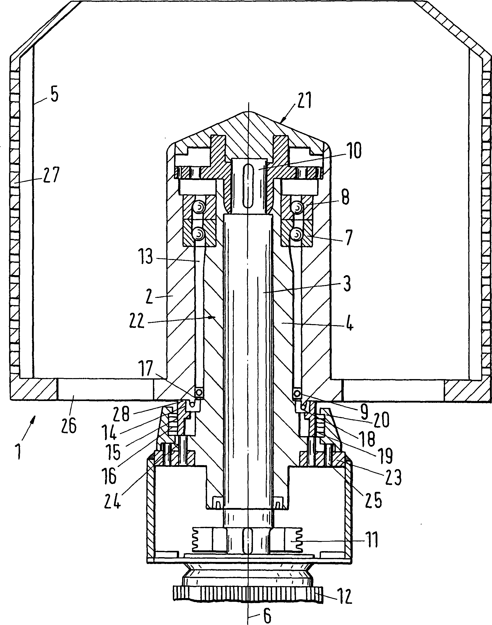 Bearing assembly for a centrifuge