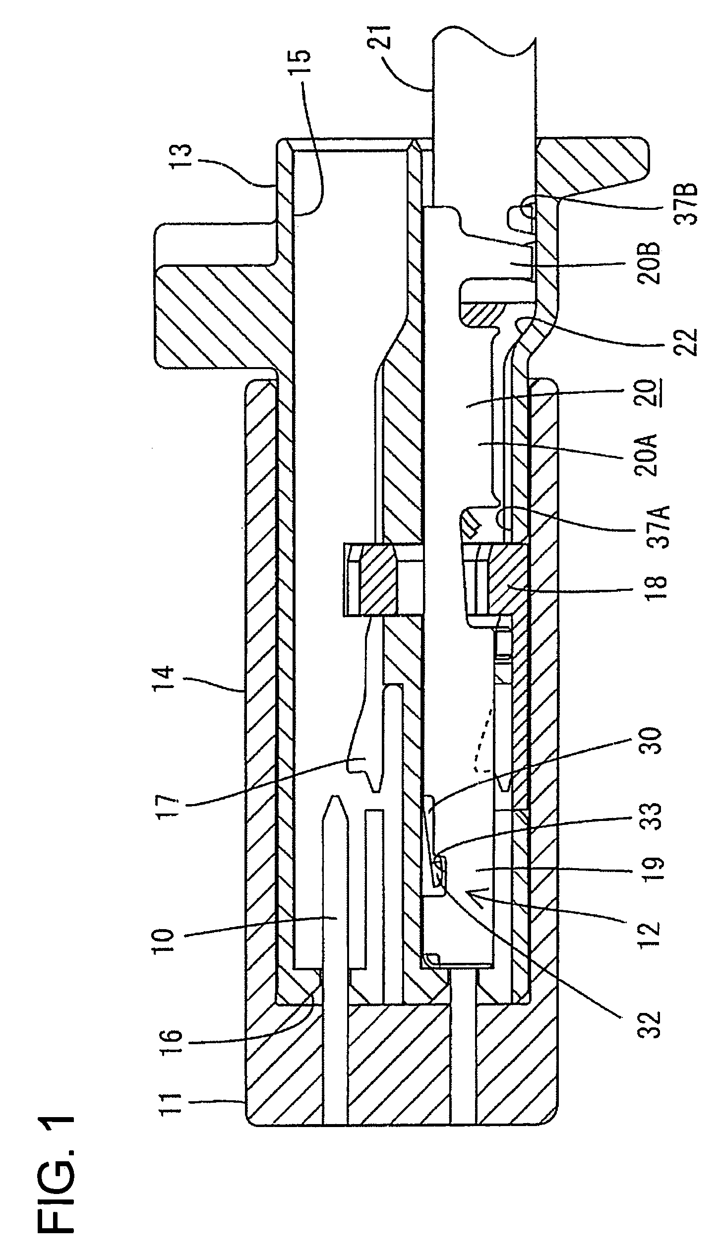 Terminal fitting and a connector using such a terminal fitting