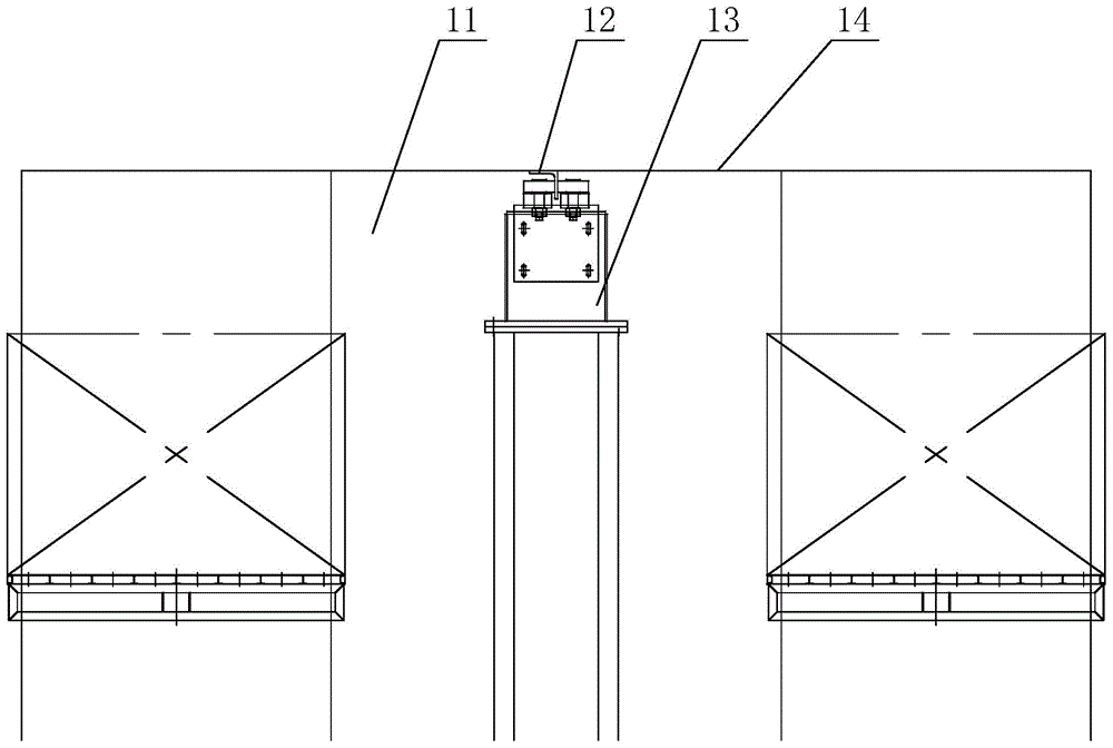 Ceiling rail structure of stocker