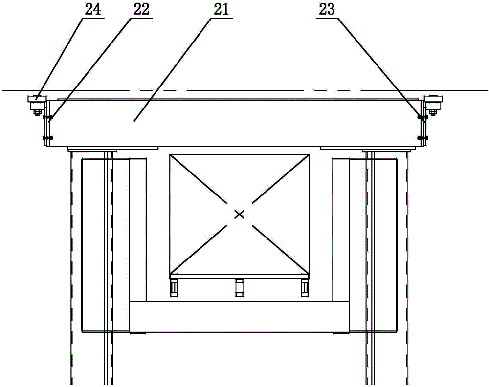 Ceiling rail structure of stocker