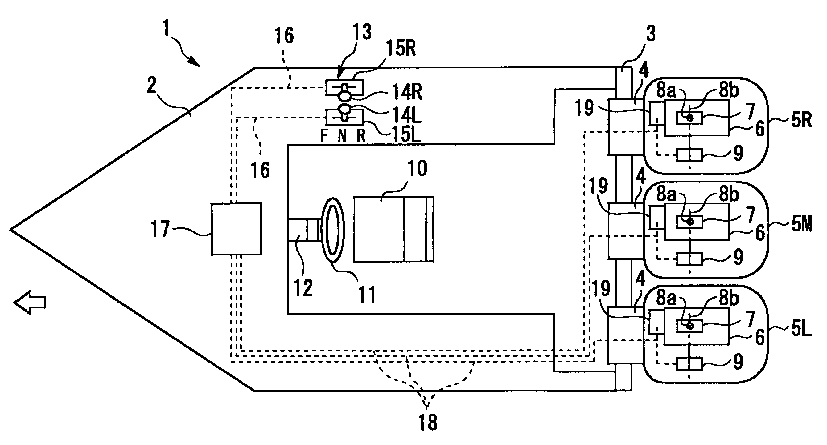 Control device for outboard motors