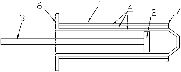 Reusable imitation glass syringe