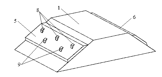 Roadbed reinforcement structure of oblique anchor cable cement earth pile