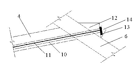 Roadbed reinforcement structure of oblique anchor cable cement earth pile