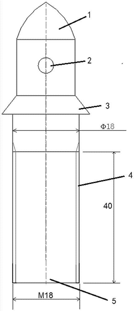 Locating pin of hot-forming drawing mould