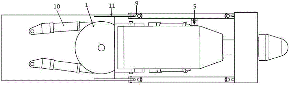 Cantilever linkage auxiliary device and working method and application thereof