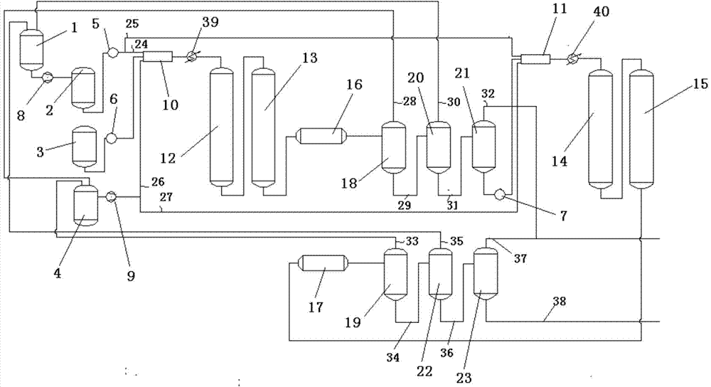 Device for producing polyetheramine by using continuous method