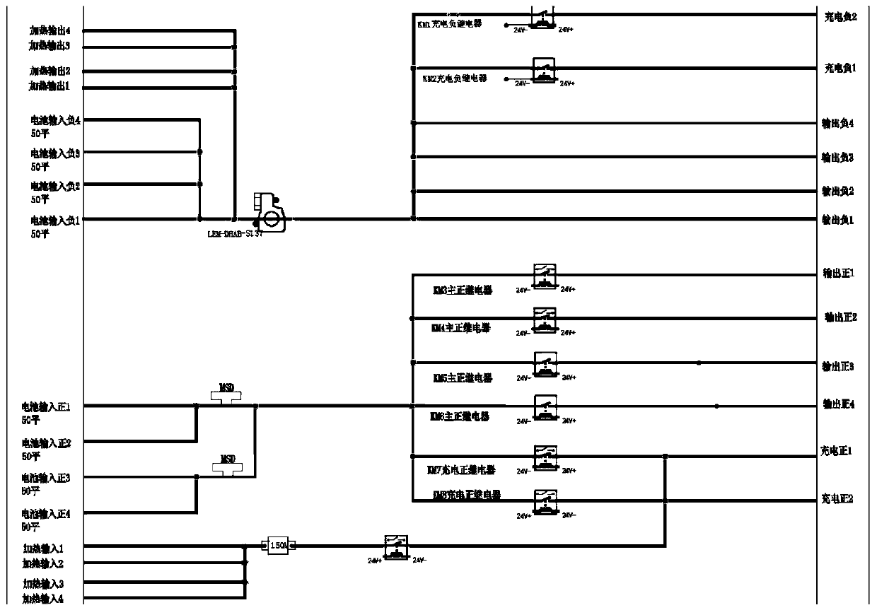 Charging system of mobile charging vehicle