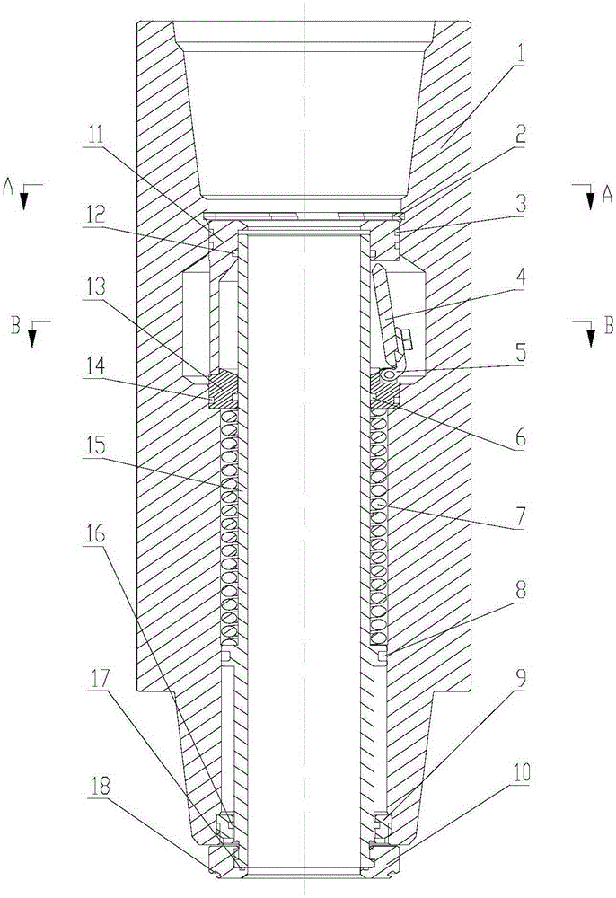 Splash-proof joint of square drill rod