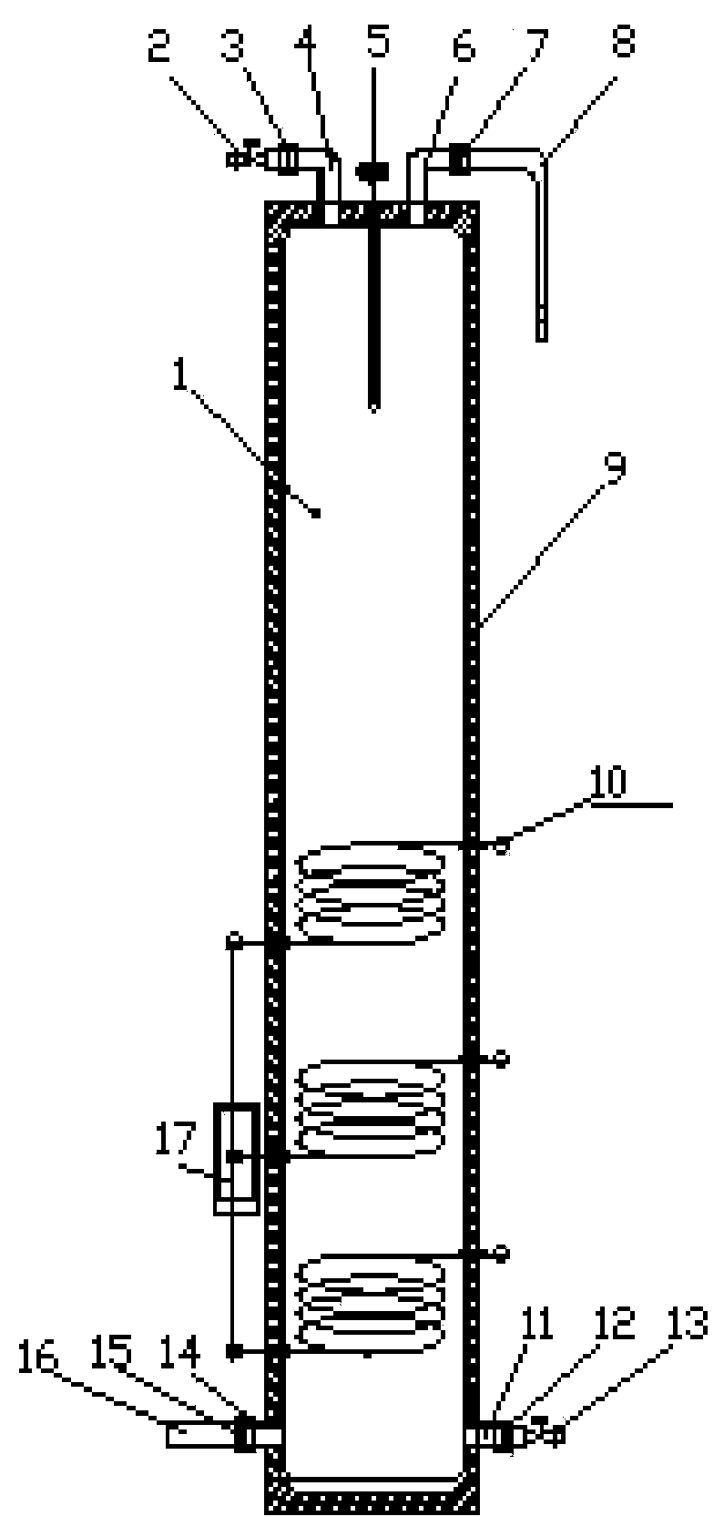 Online in-situ type ultrapure water heating system