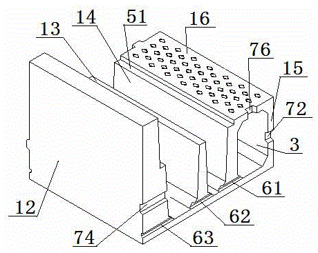 Assembly type cement prefabricated double-layer cable trench and manufacturing method thereof