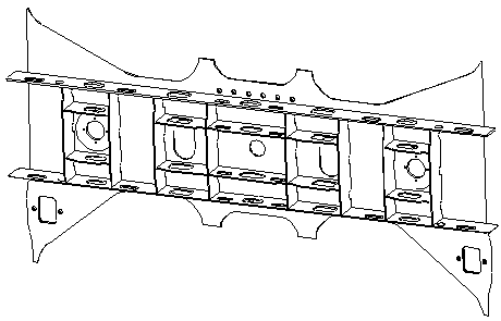 Welding method of railway passenger vehicle weather-proof steel sleeper beam complex cross structure