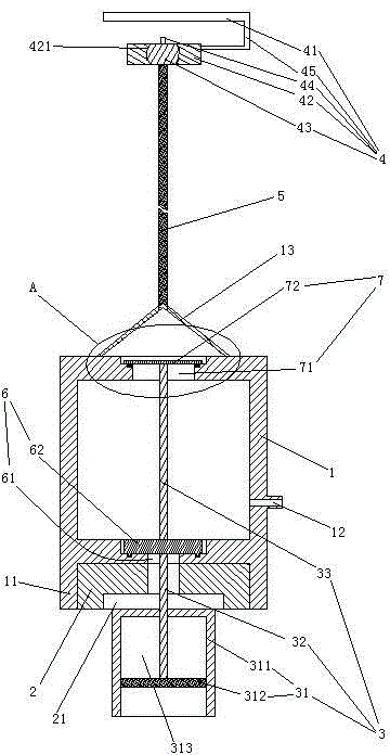 Water sample collector provided with response acceleration mechanism