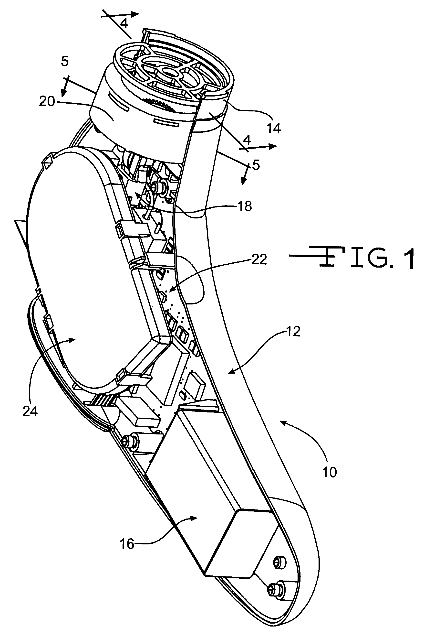 Nozzle for handheld pulmonary aerosol delivery device