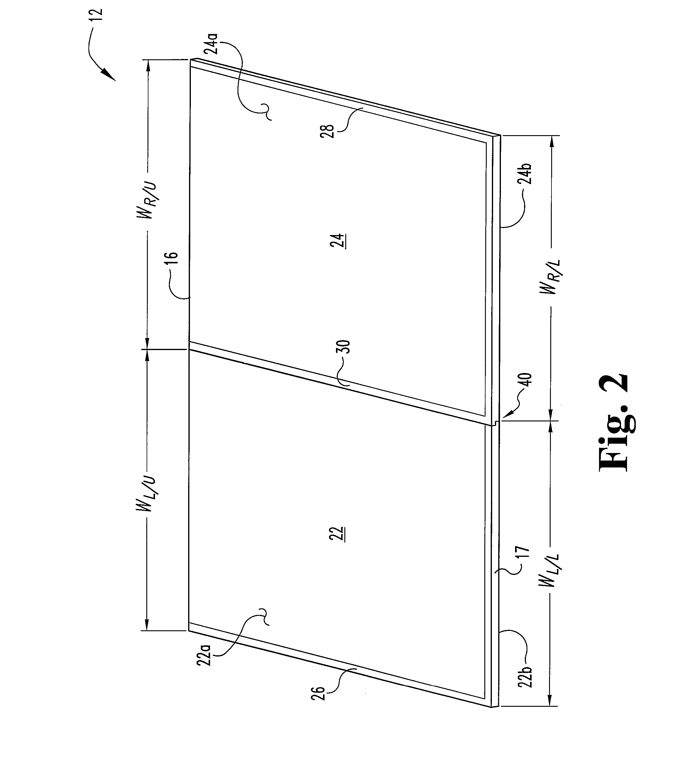 Four piece table tennis table having a stabilized joint