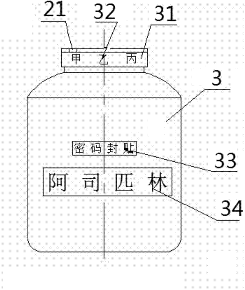 Anti-fake safe medicine bottle