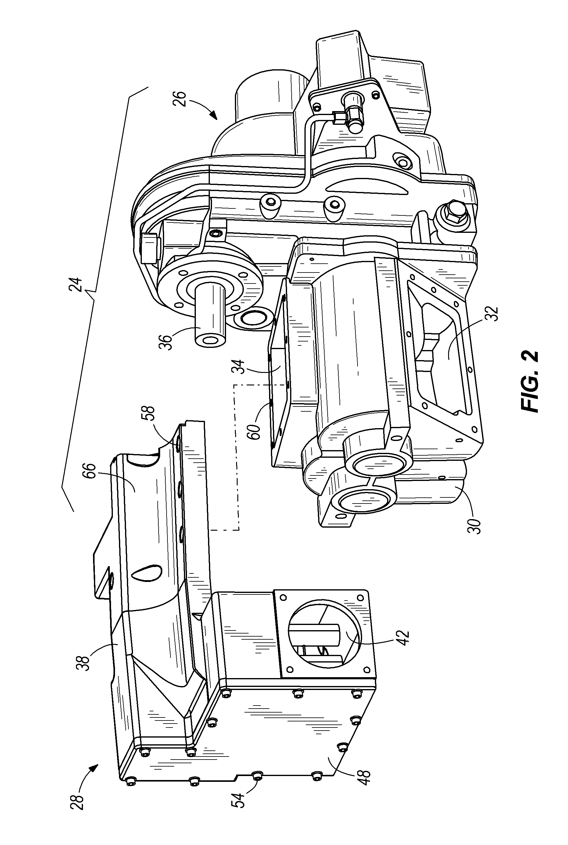 Modular discharge silencer for vehicle-mounted compressor