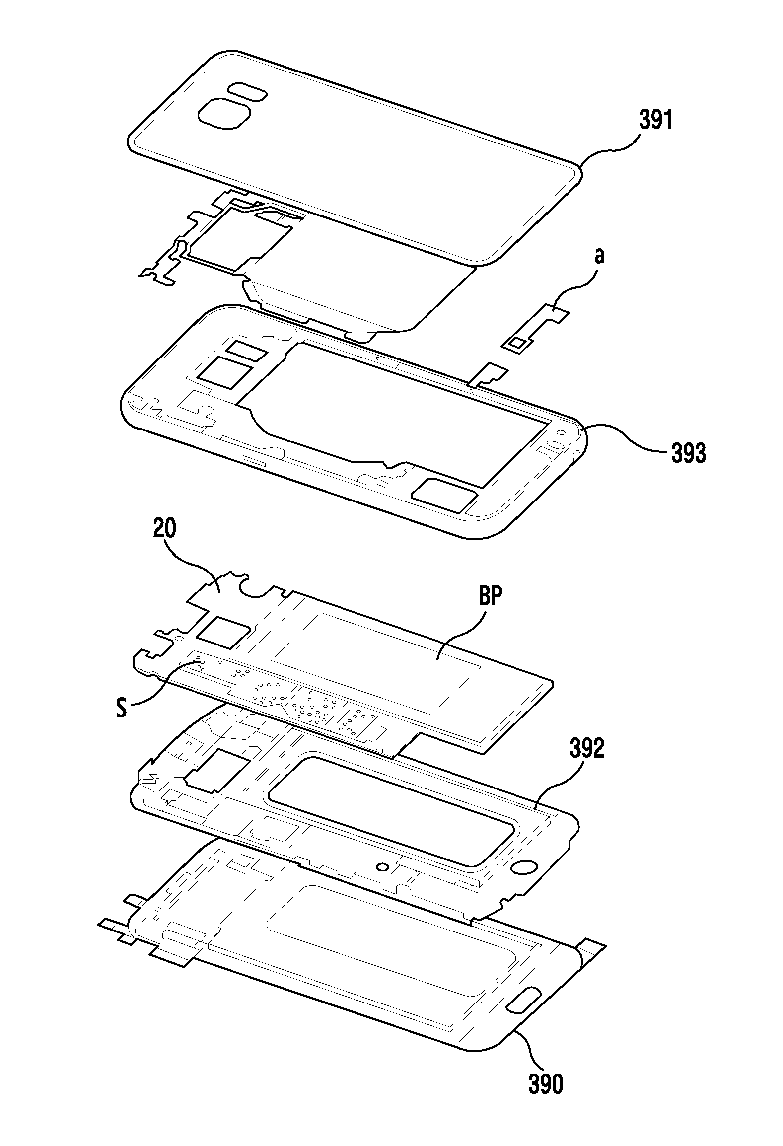 Electromagnetic shield structure for electronic device