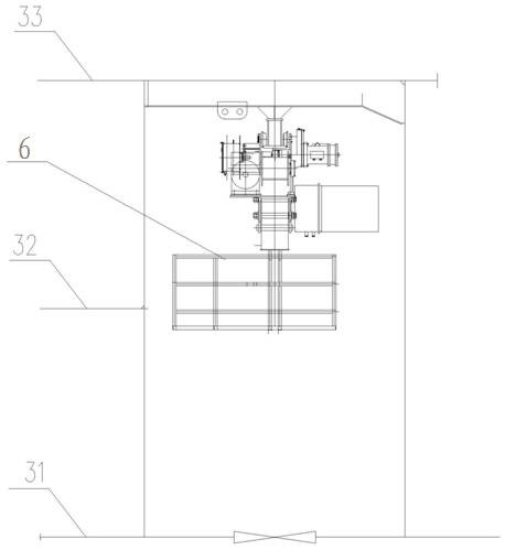 The installation method of the translational crane on the ship